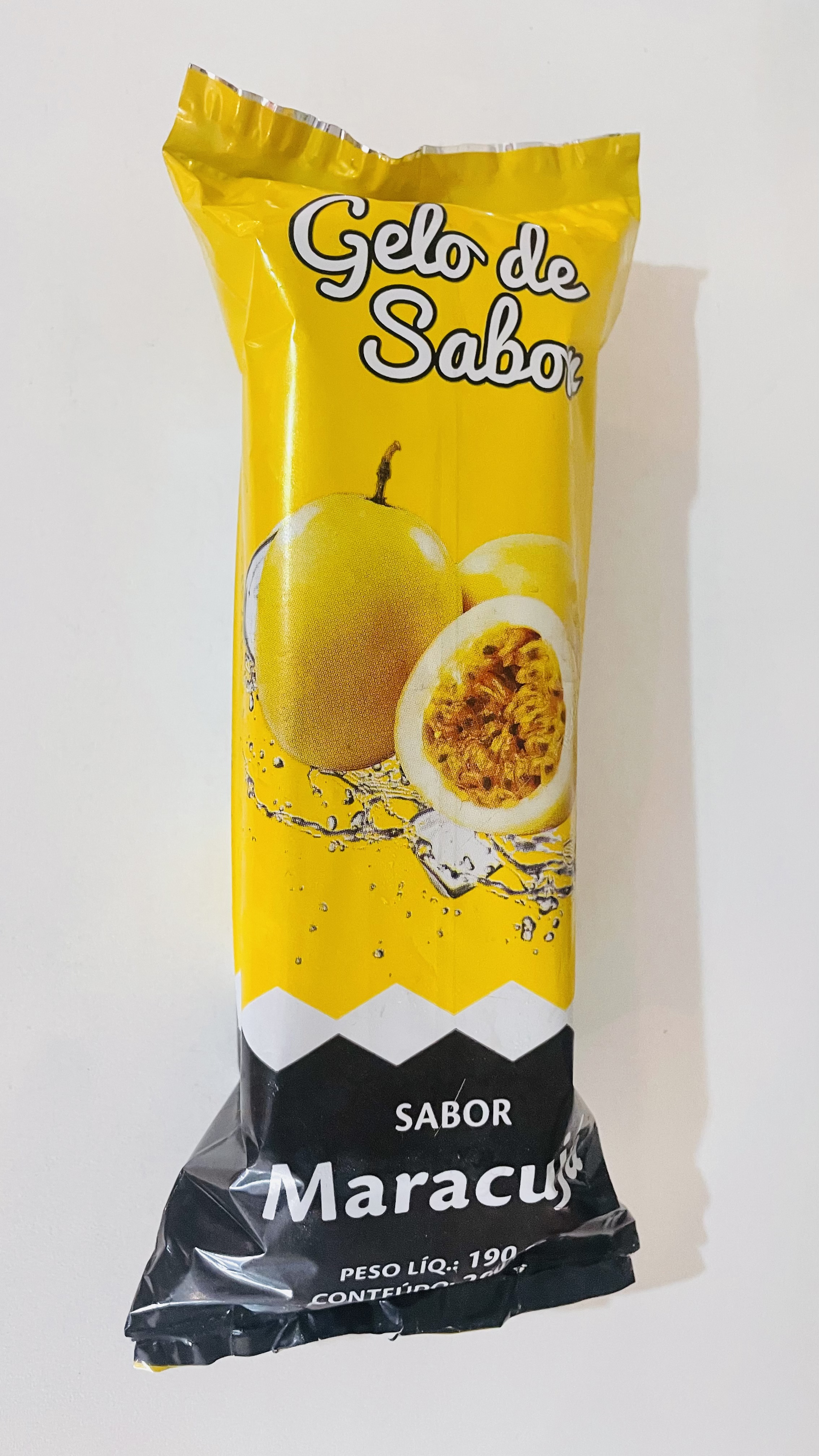 SACO PARA GELO DE SABOR - MARACUJA  - 1.0...